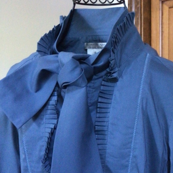 Alberto Makali blouse, Petrol blue, size 6 - Picture 2 of 10
